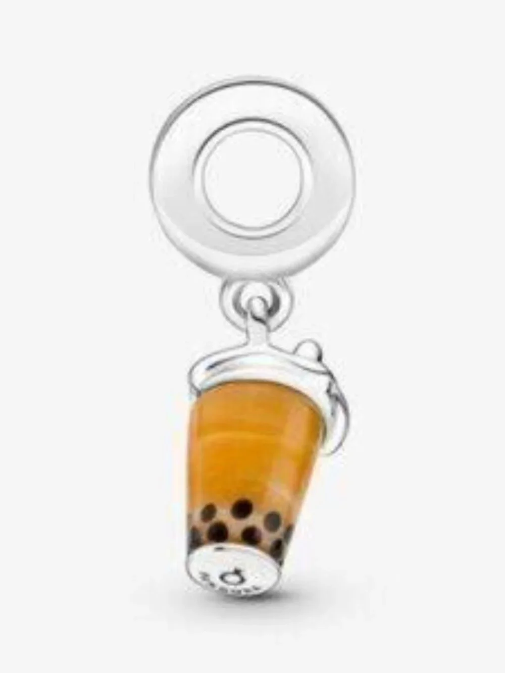 Authentic Pandora Murano Glass Bubble Tea Dangle Charm.